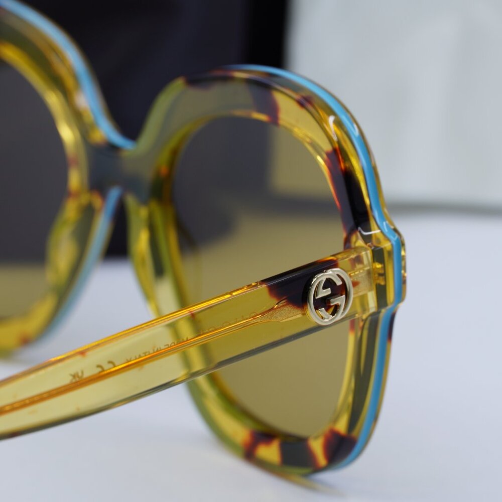 Gucci GG1240S 003 Round Sunglasses - Havana - Picture 5 of 10